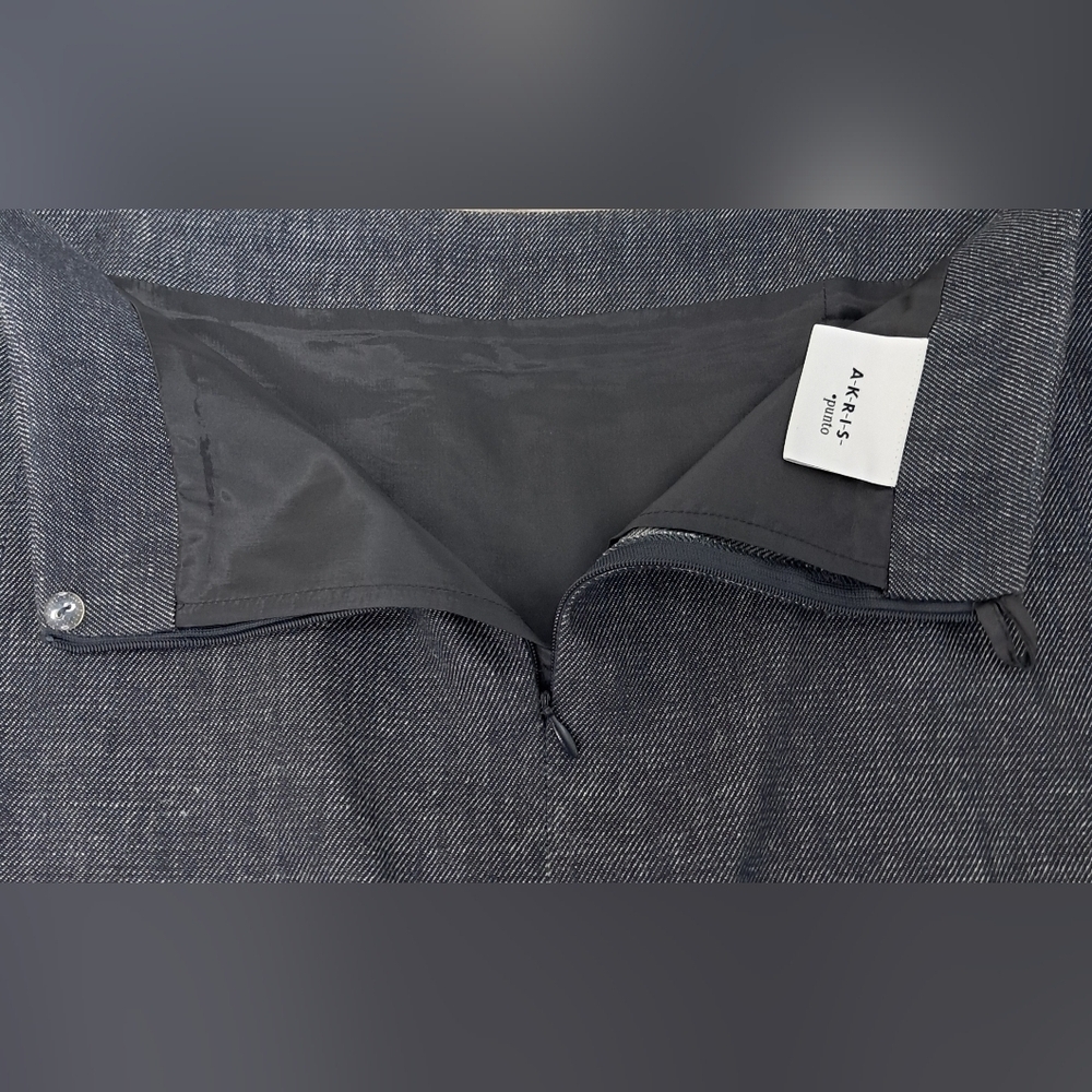 Akris Punto Gray Lined Skirt Size 10 - Picture 14 of 16
